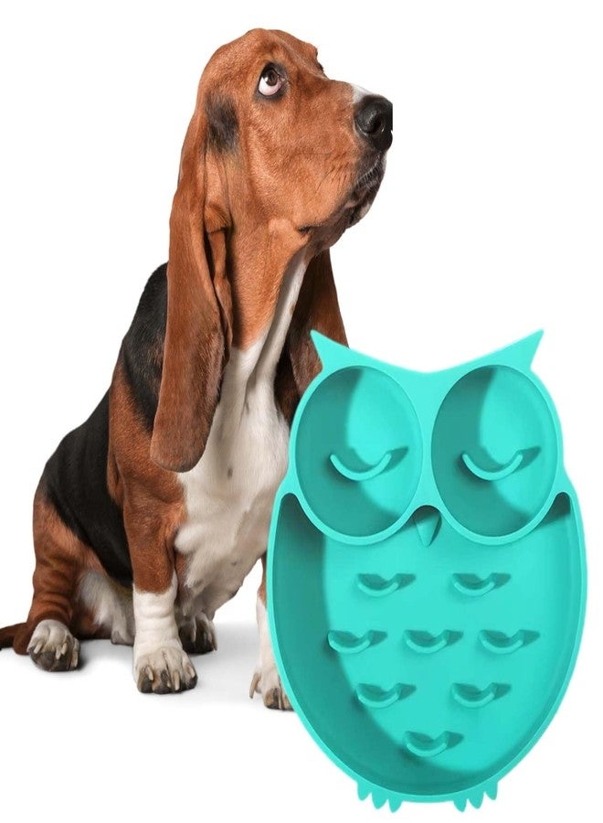 سايج سكوير وعاء طعام الكلاب من سيج سكوير - لعبة ممتعة لإبطاء الأكل، تساعد على الهضم، تقلل من خطر الاختناق والبلع السريع، مانع للانزلاق، متين، مثالي للكلاب الصغيرة والكبيرة (التصميم 3) - Image 1